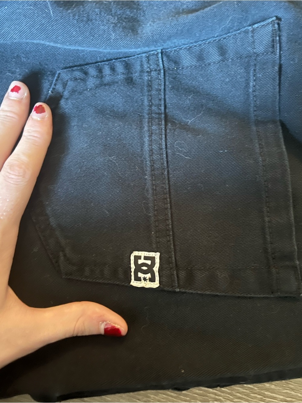 DC Women's Black Jeans Overalls with Back Pocket Logo
